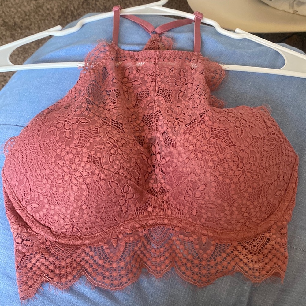 Victoria’s Secret high neck lace push up bra
